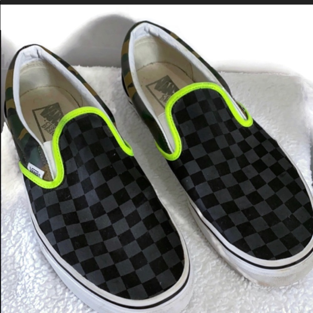 VANS OTW CLASSIC TONAL CHECKERBOARD-CAMO SLIP ONS